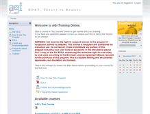 Tablet Screenshot of agi-training-online.com